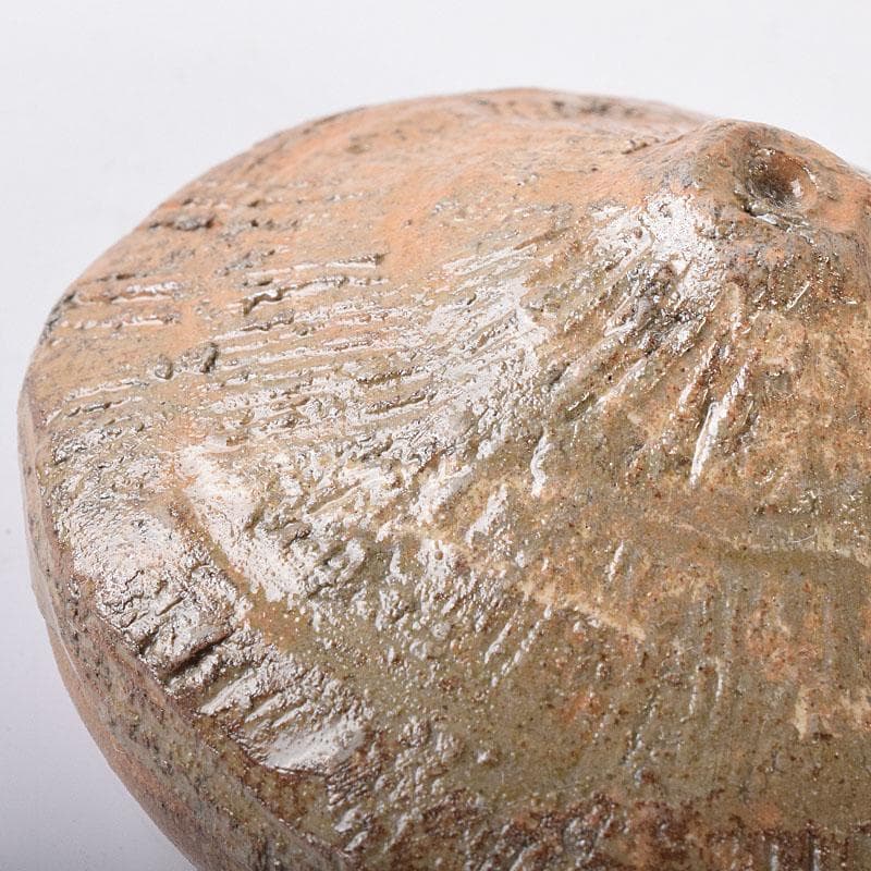 茶道具　楽山窯　十一代空権　長岡住右衛門作　出雲香合　共布　共箱　V　R8433