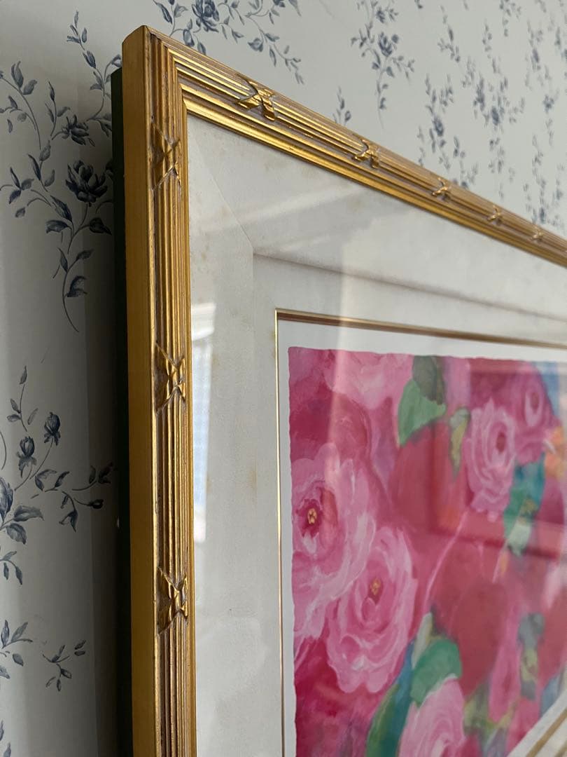 額入り版画　66×56 ジニー・キム　限定55枚　サイン、ED、証明書付　大きめ