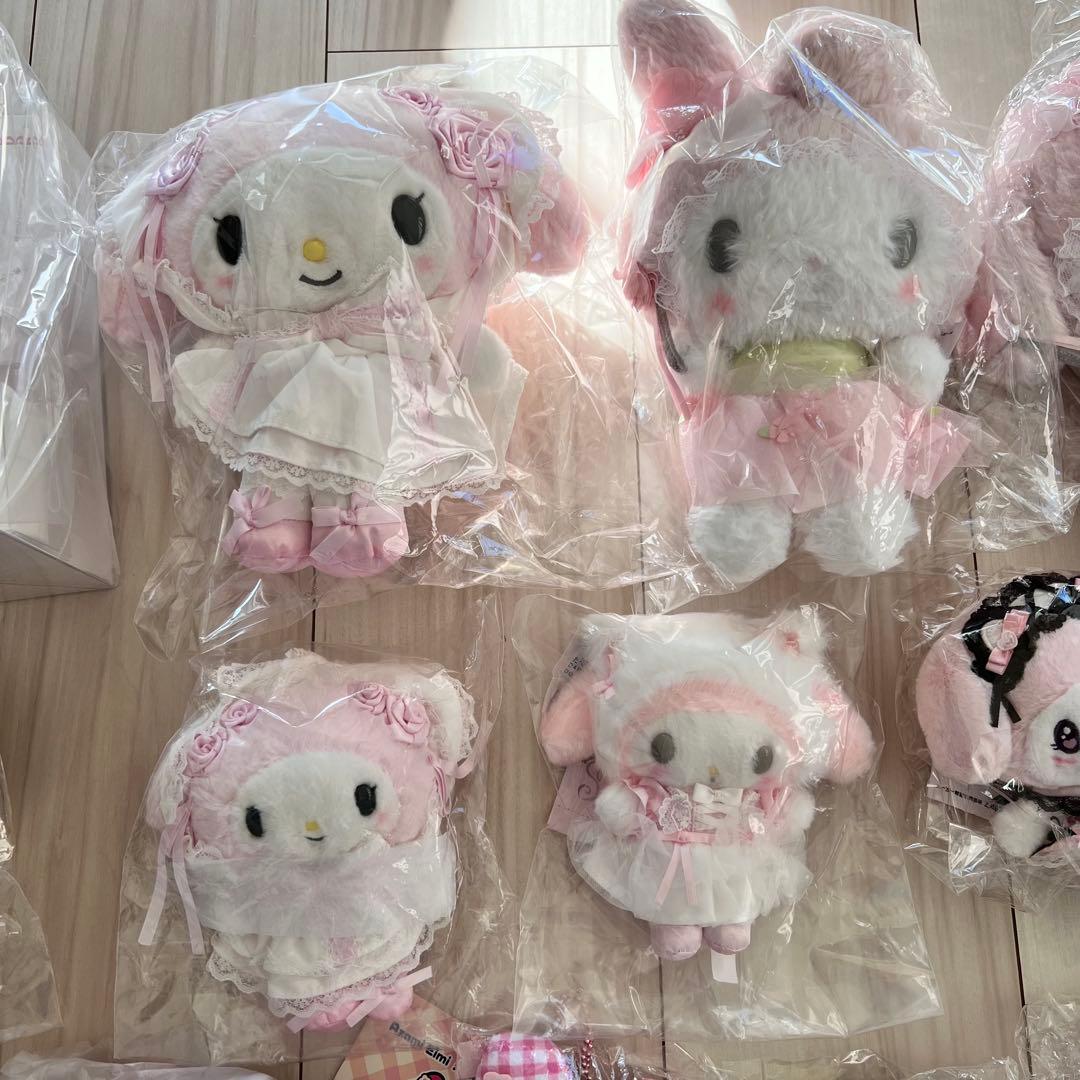 新品未使用　お顔厳選　20点　サンリオ　マイメロディ　ぬいぐるみ　マスコット