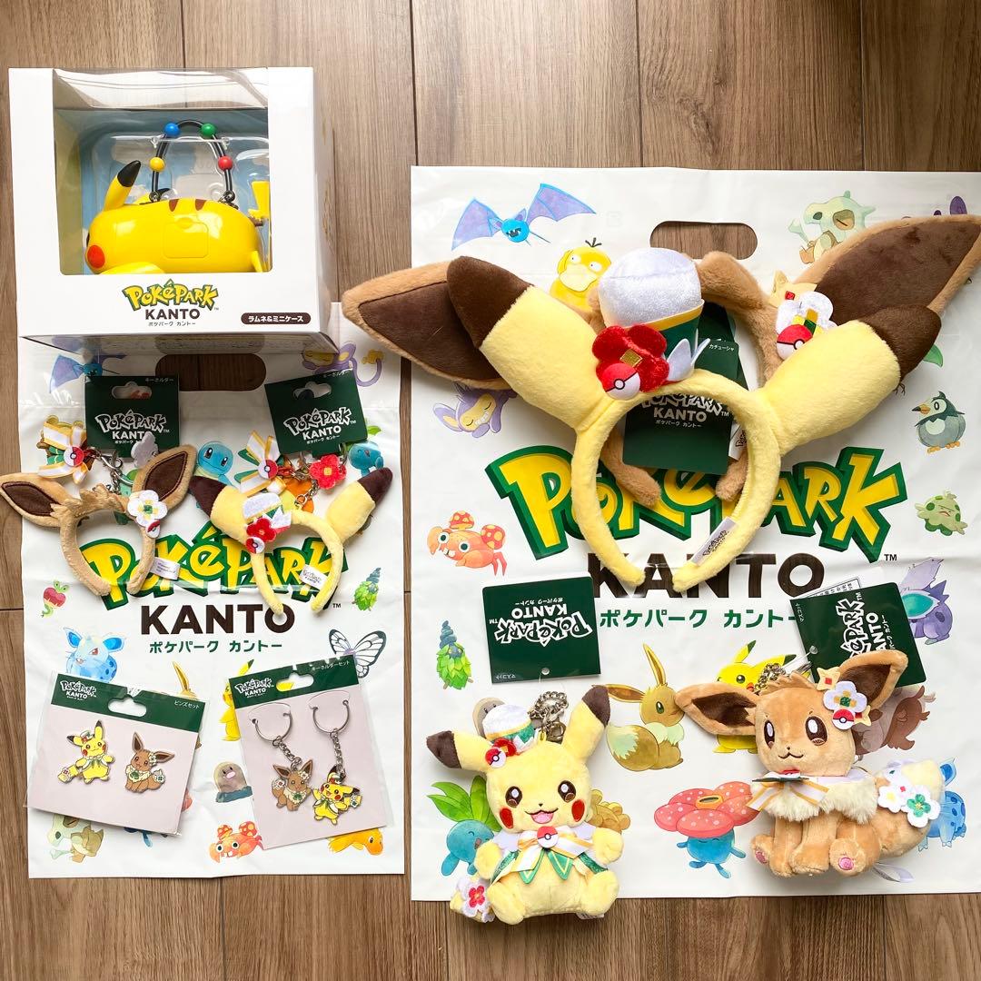 ポケパーク カントー カーニバル衣装 ピカチュウ ・ イーブイ グッズ セット