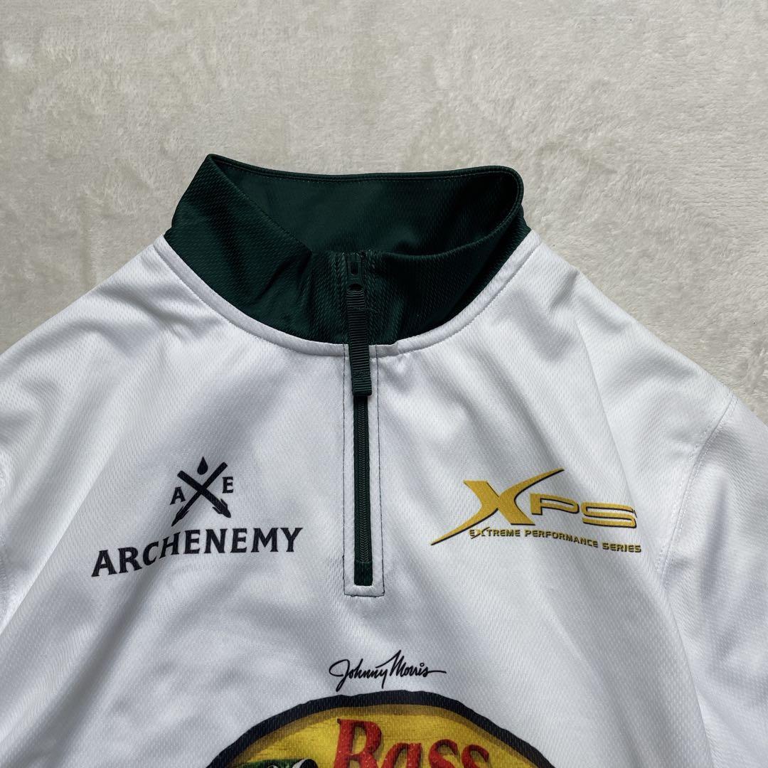 希少　バスプロショップス　フィッシングシャツ　釣り　長袖　ジップ　L〜XL