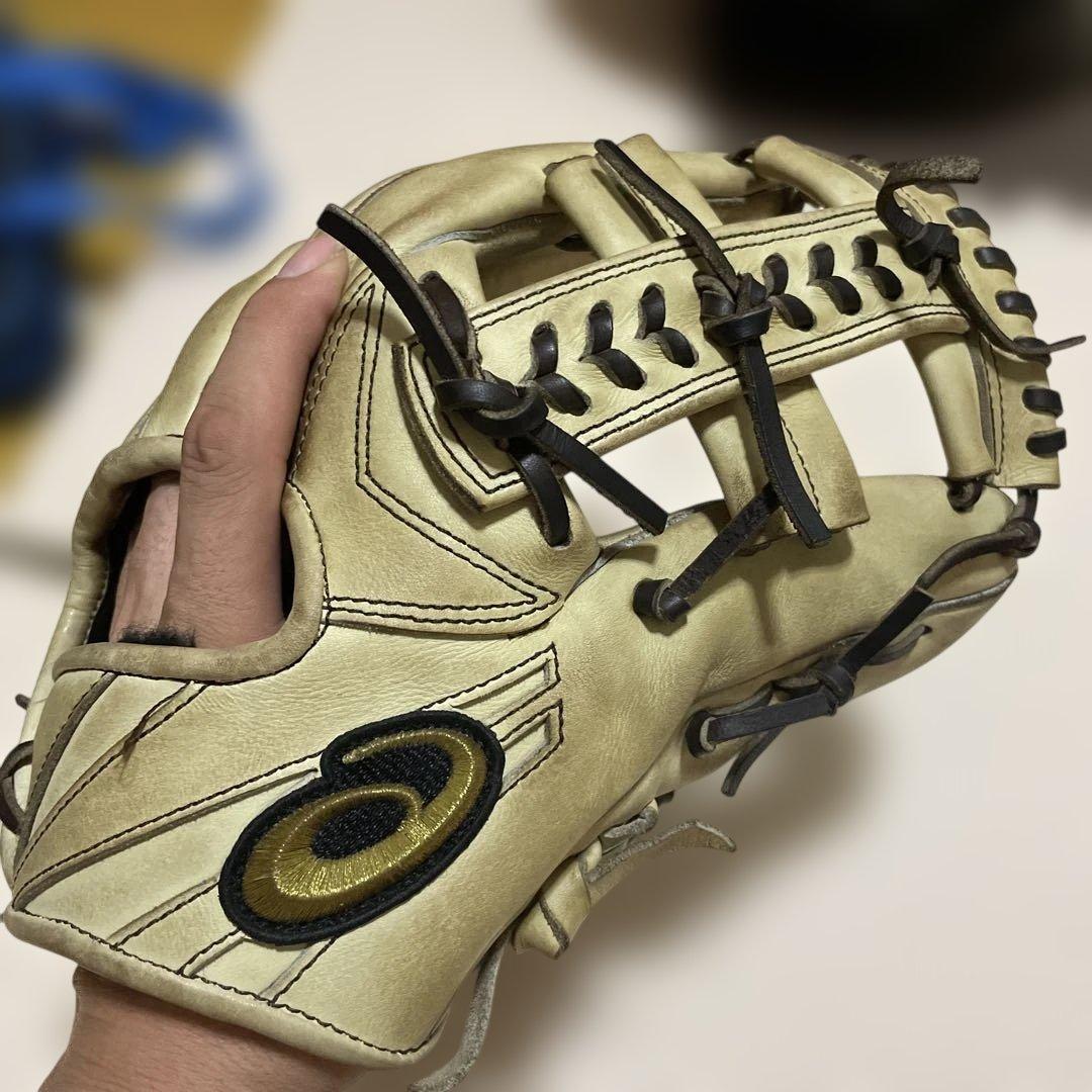 チ*面様 asics硬式用ゴールドステージキップレザー