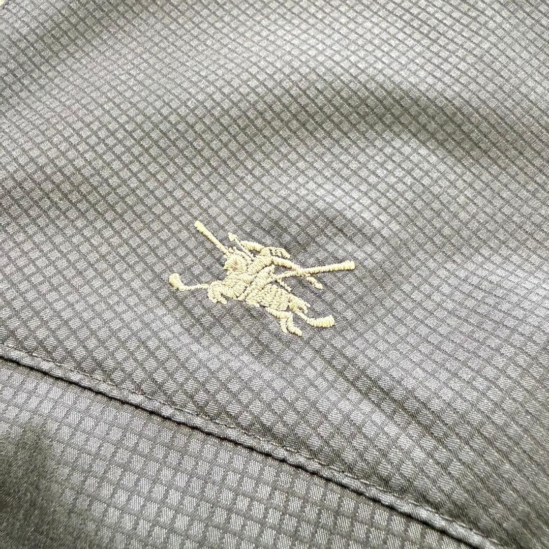 BURBERRY GOLF 刺繍ロゴ ブルゾン ジャケット ダークグレー LL