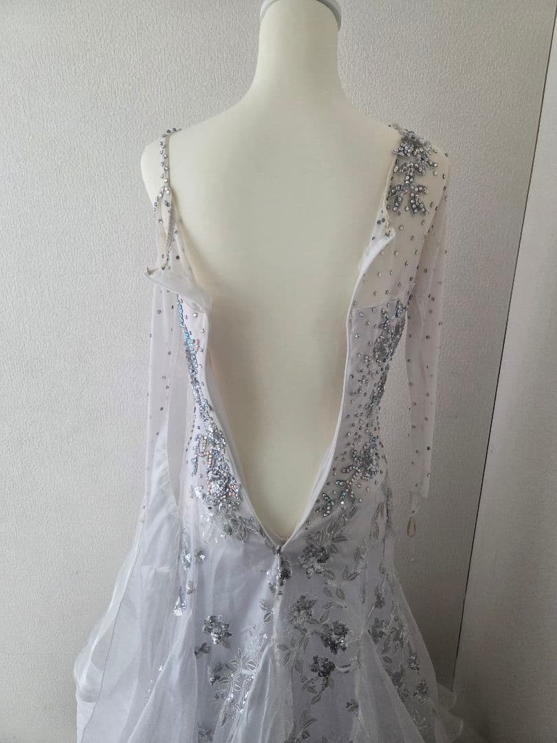 スタンダードドレス ホワイト ボールルーム 社交ダンス