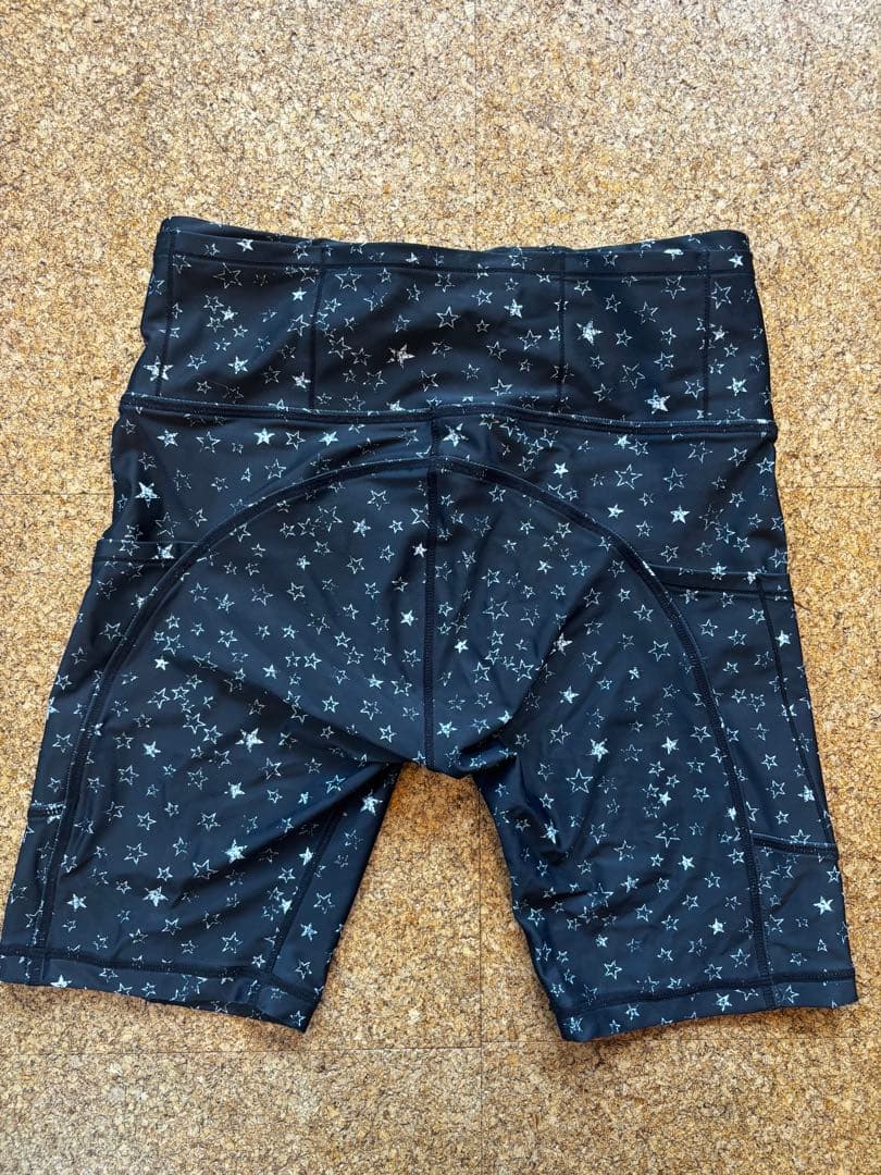 charbon シャルボン　スター柄 ハーフタイツM