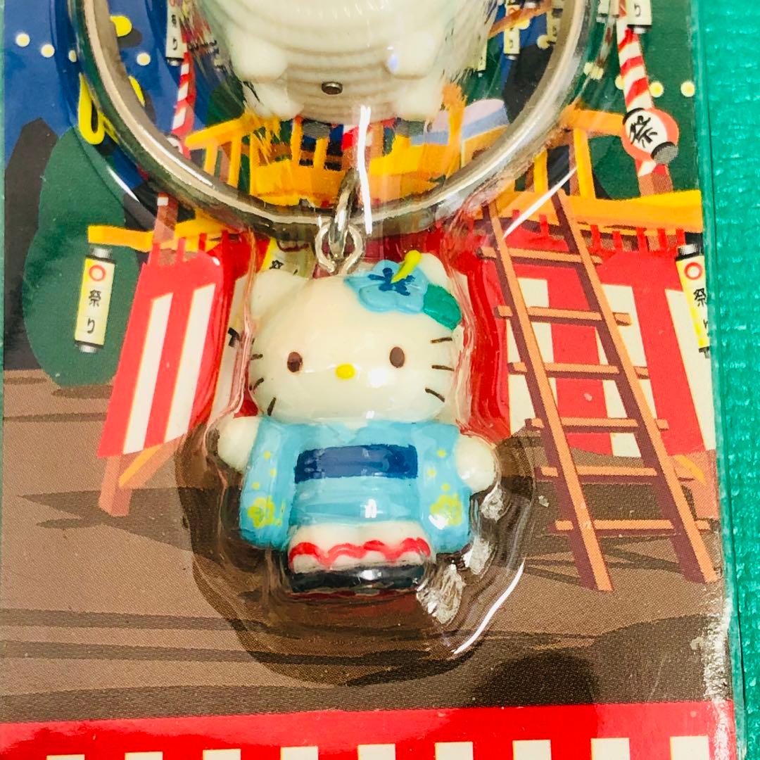 2001年製 レア★ハローキティ 日本のまつり 蚊取り豚 水色浴衣 ハイビスカス