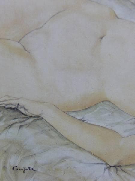 藤田嗣治、【夢】、希少な限定額装用画集画、新品高級額 額装付、状態良好