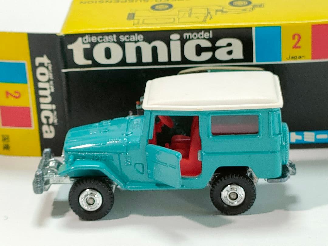 黒箱トミカ 2　トヨタランドクルーザー　美品　日本製　デッドストック