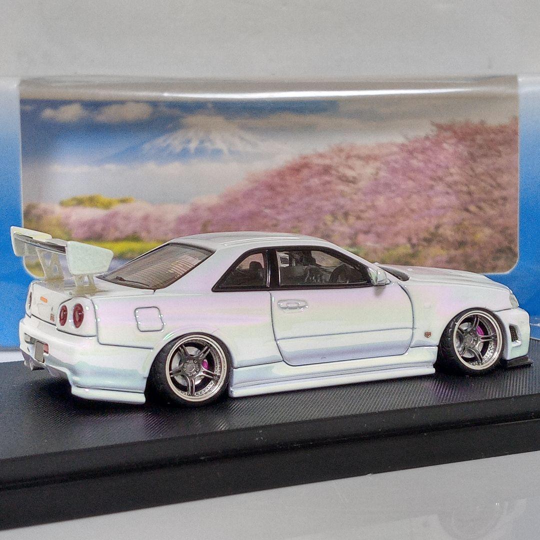 1/64 R34 GTR 改　パールホワイト限定品