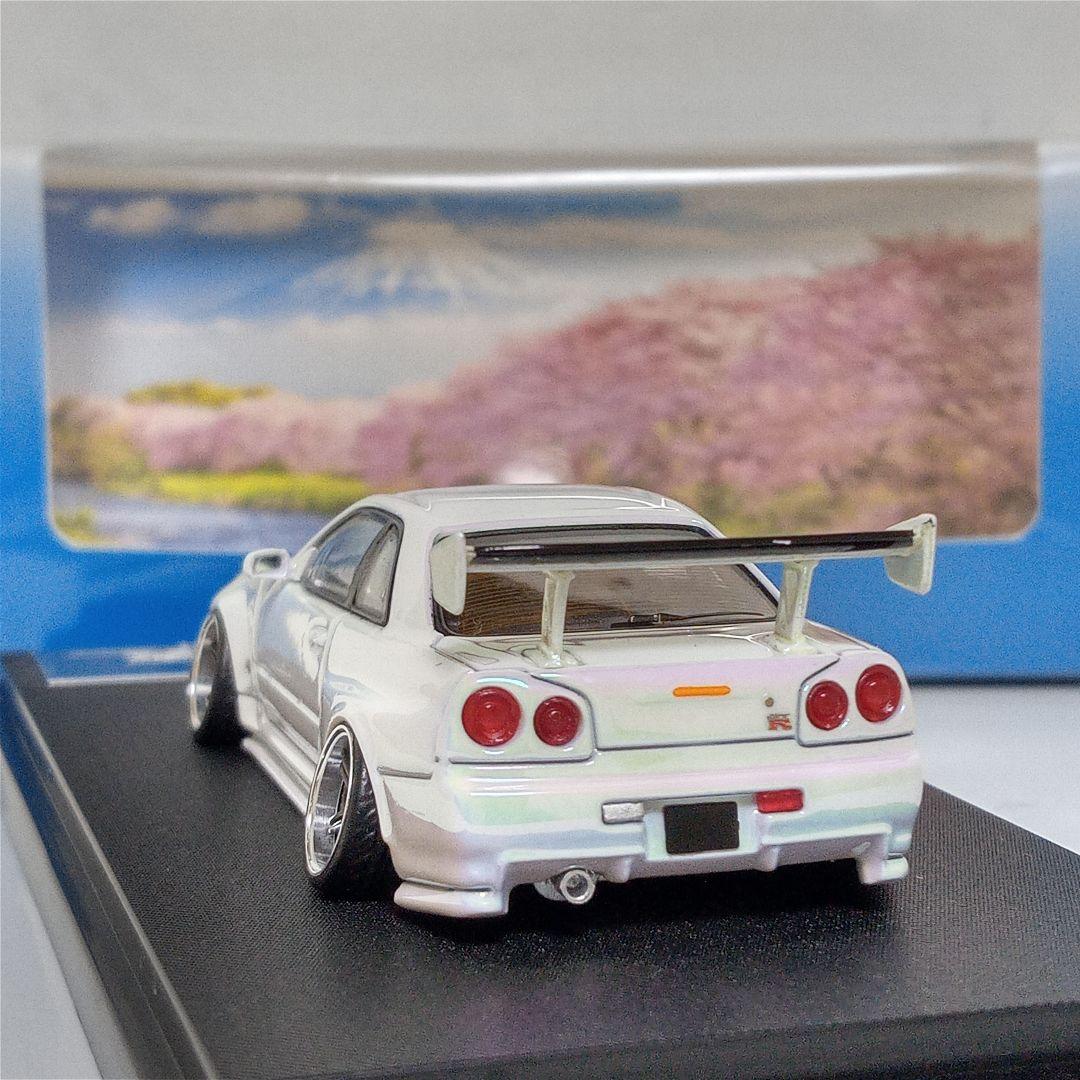 1/64 R34 GTR 改　パールホワイト限定品