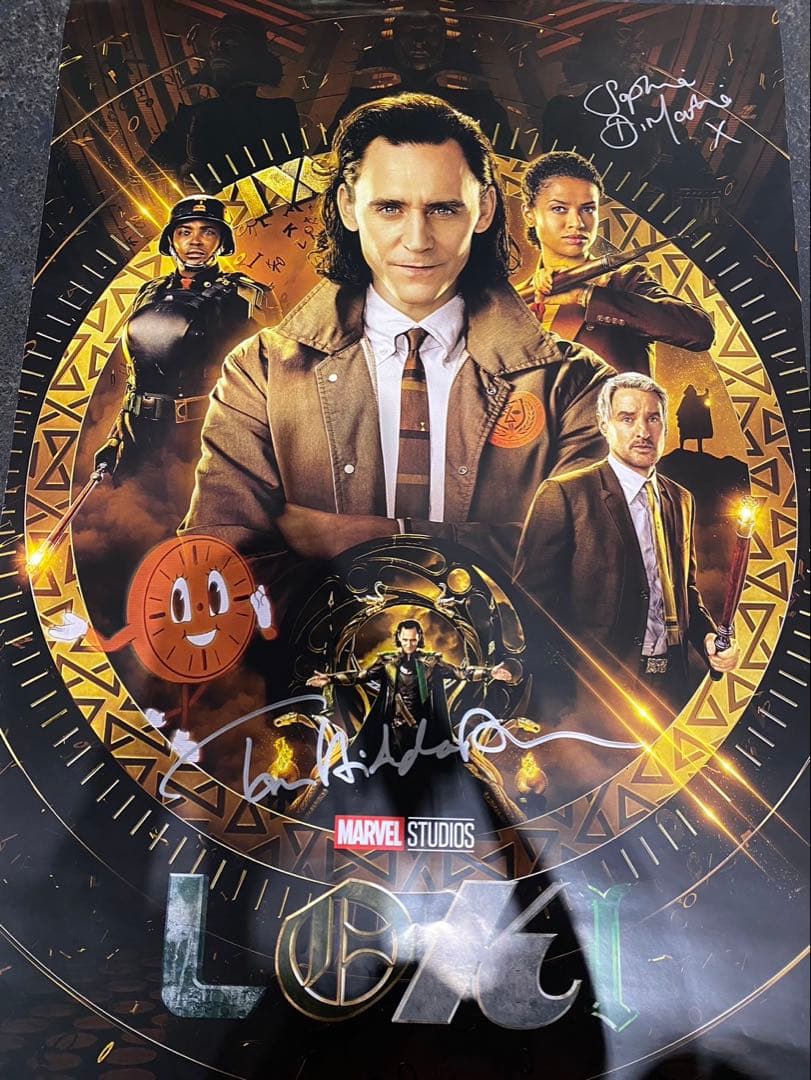 marvel Loki/ロキ　サイン入りポスター(額縁なし)