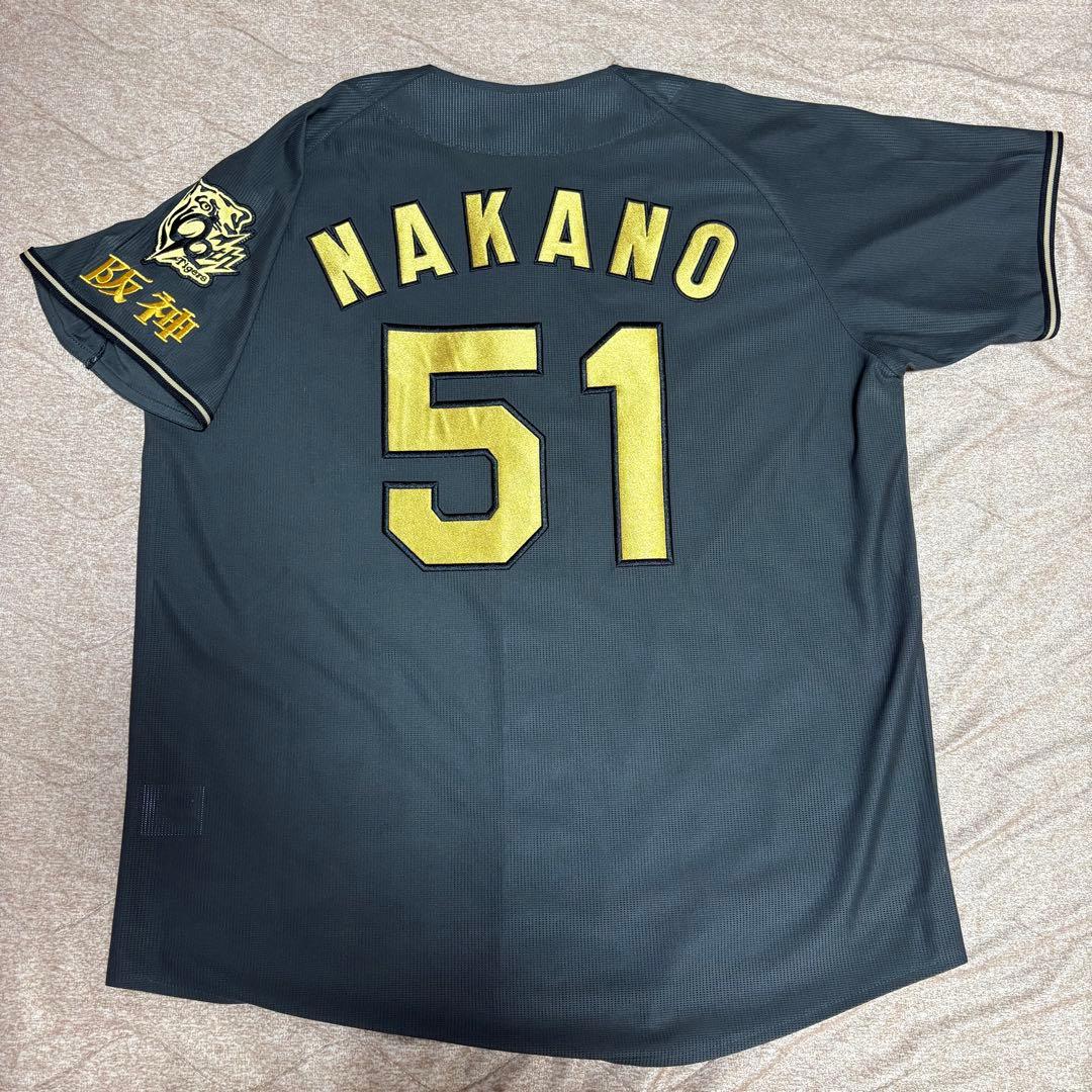 阪神タイガース　中野拓夢　ブラックユニフォーム 2025 背番号51 Ｌサイズ