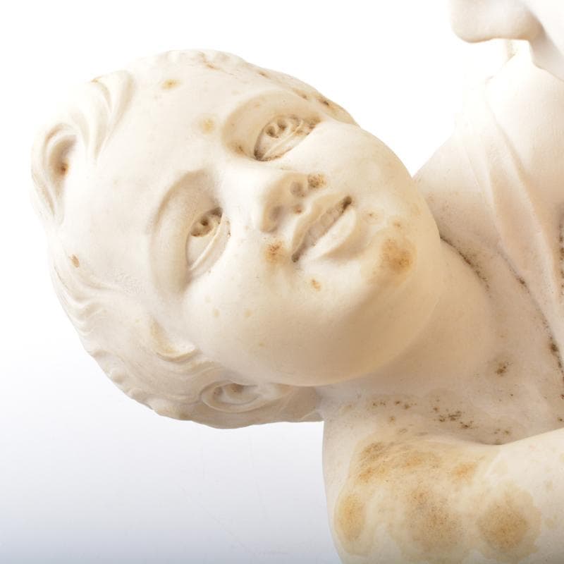 西洋美術　大理石彫刻　母子像　胸像　置物　C　4939A