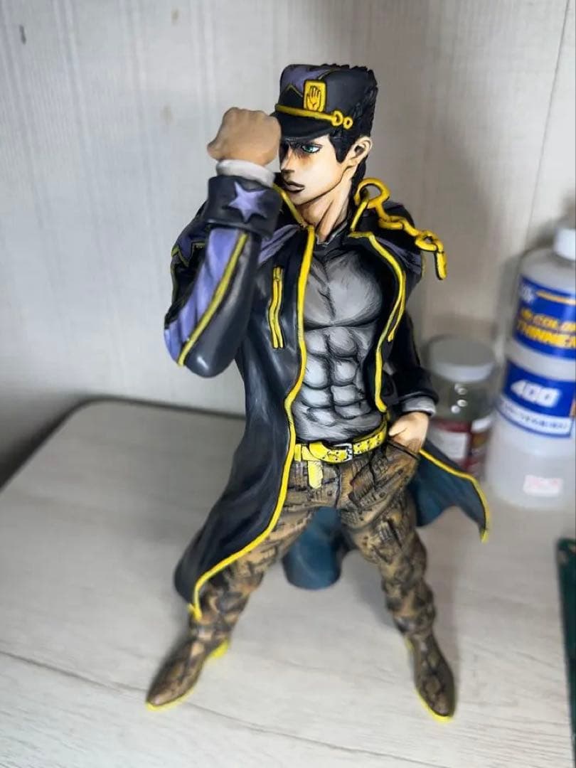 ジョジョの奇妙な冒険 フィギュア　二次元　承太郎　塗装