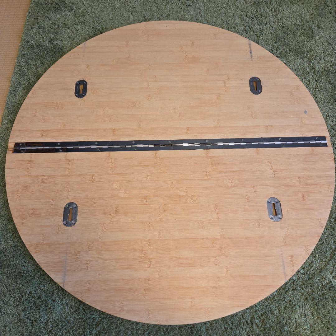 【スノーピーク】ローテーブルラウンド 竹　LV-242 廃盤希少品 高さ調整可能