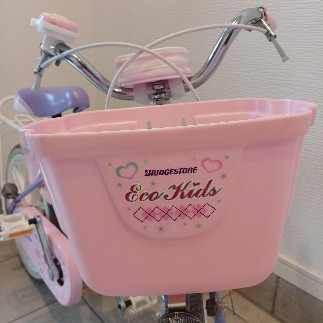 エコキッズ　自転車　18インチ　ピンク