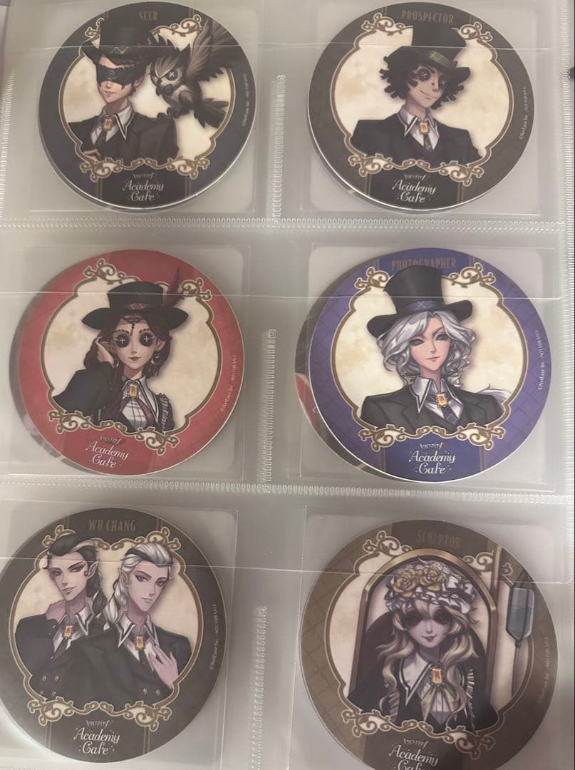 第五人格　スイパラコラボ　制服　アカデミーカフェ　コースターしおりコンプセット