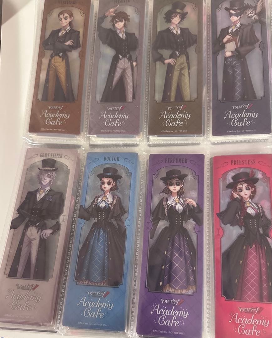 第五人格　スイパラコラボ　制服　アカデミーカフェ　コースターしおりコンプセット