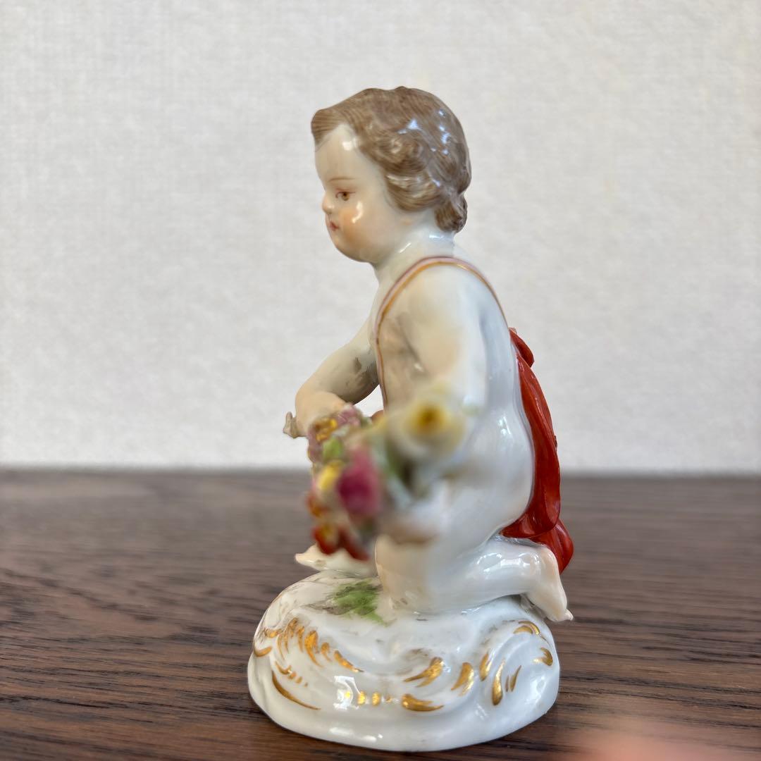 マイセン　エンゼル　置物　フィギュリン　人形　アンティーク　陶磁器
