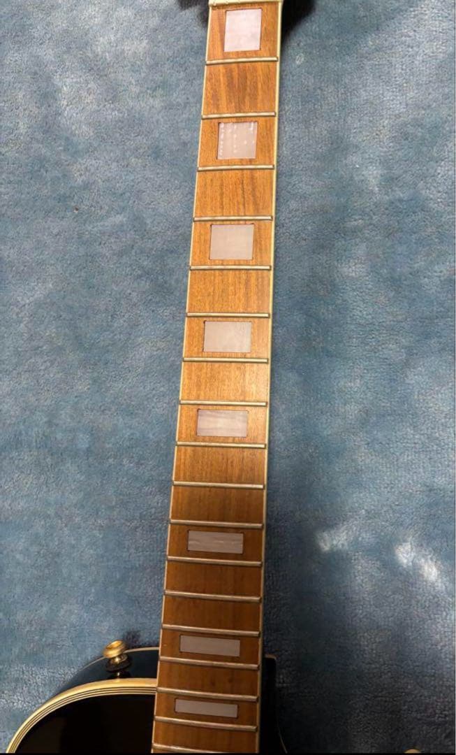 エレキギター レスポールタイプ ブラック ゴールドパーツ