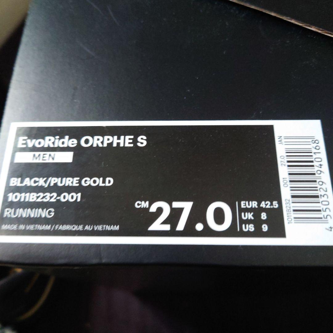 asics EvoRide ORPHE S メンズ ブラック/ピュアゴールド✨