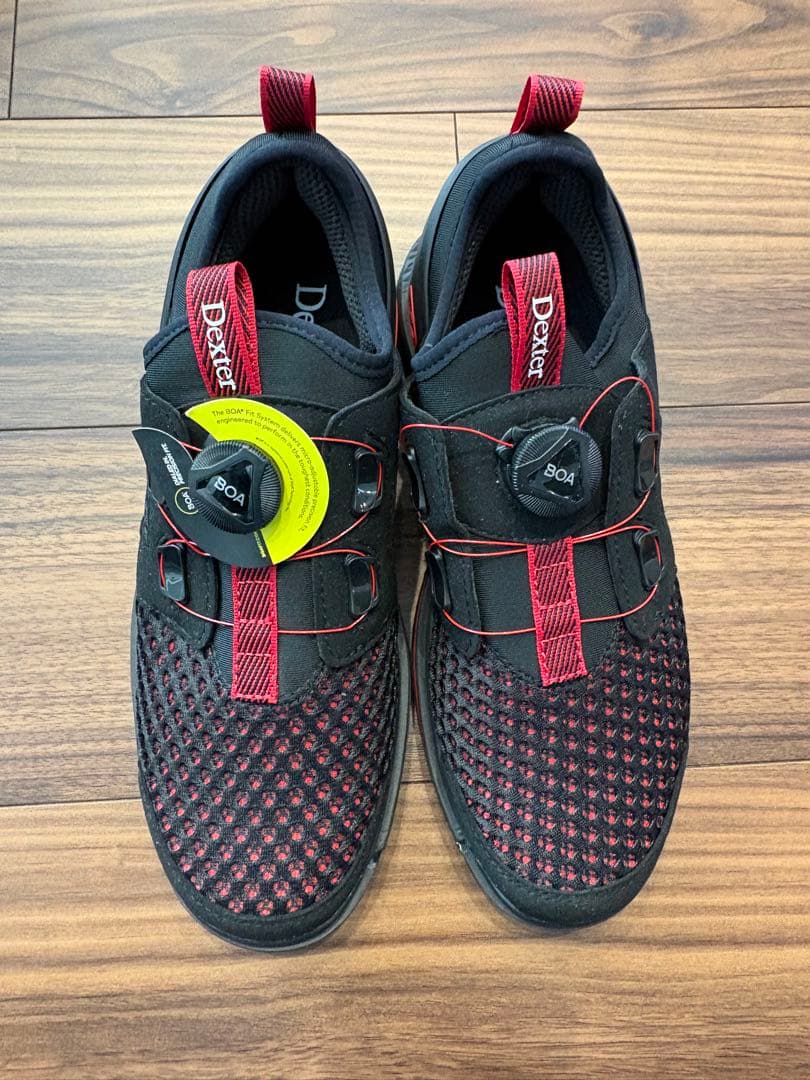 【新品未使用・箱有】Dexter メンズ ボーリングシューズ 黒 赤 23.5