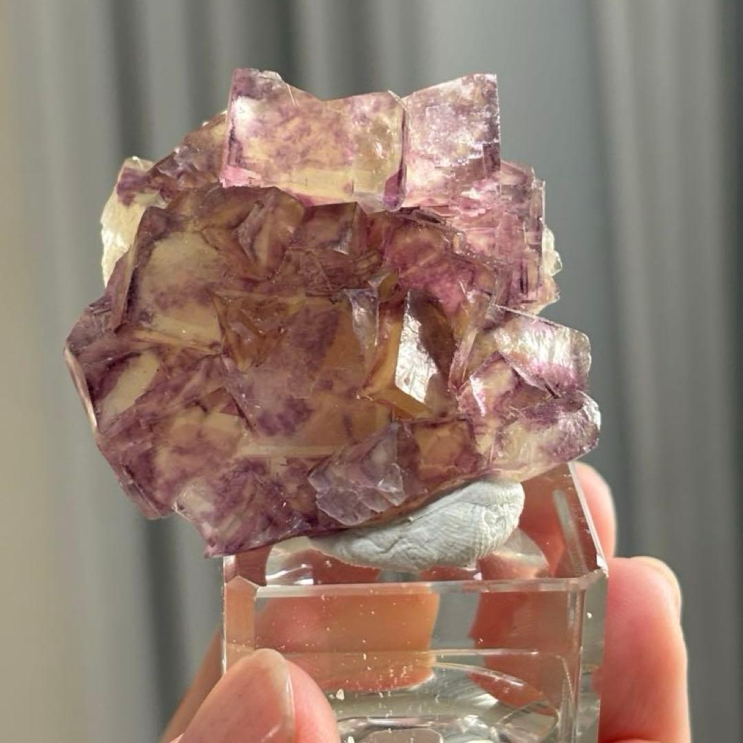 し*ま様 ナミビア産　オコルス　フローライト　2個セット　原石　鉱物標本