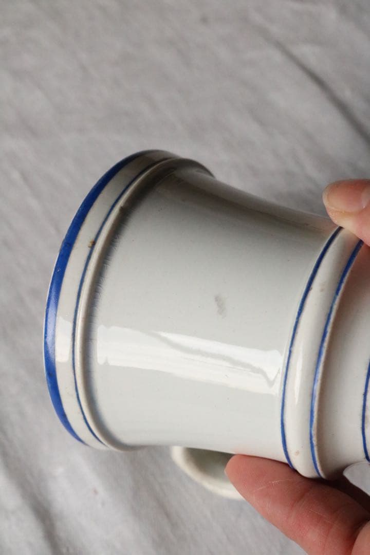 creil et montereau ブルー　カップ　ファイアンス フィーヌ