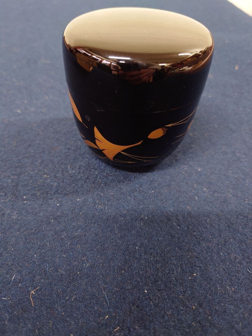 中村宗尹作　吹寄大棗　共箱