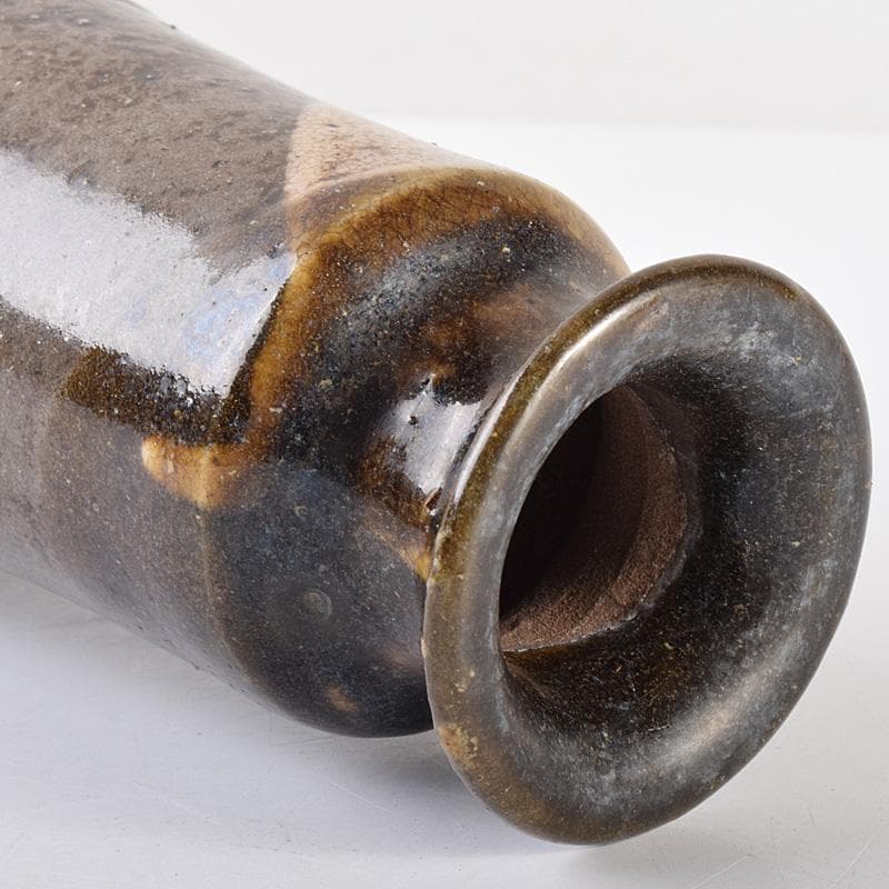 瀬戸焼　古瀬戸　織部　筒瓶　花瓶　時代箱　V　R7607