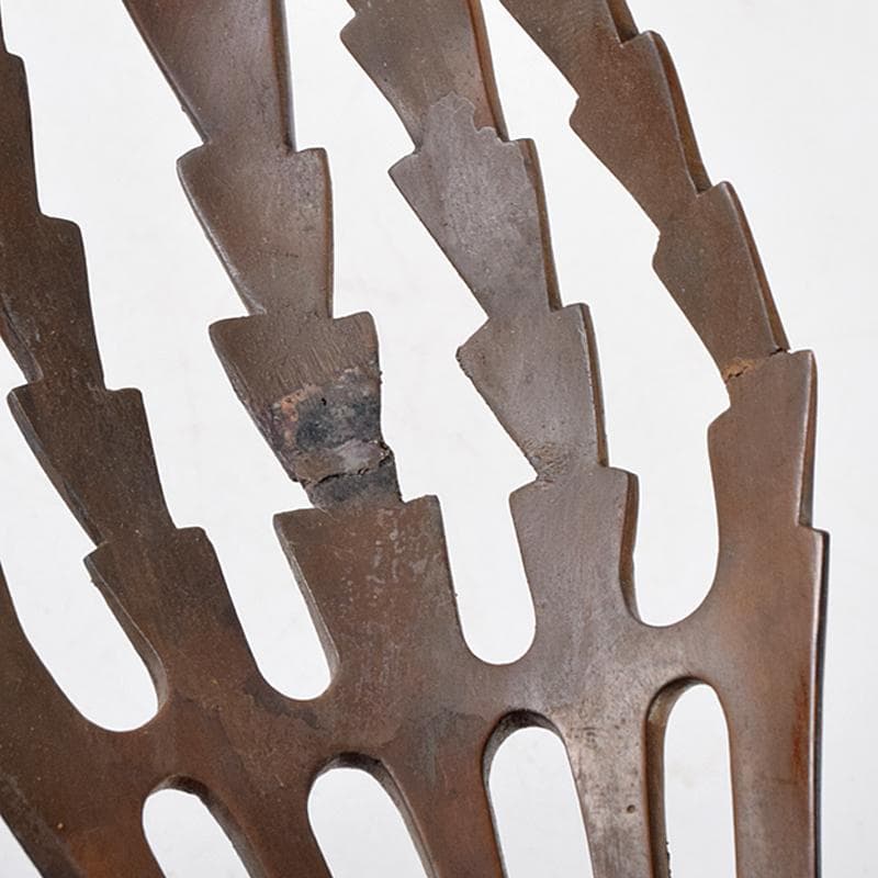 加州金岡宗幸作　鋳銅製　鳳凰香炉　共箱　G　R9516B