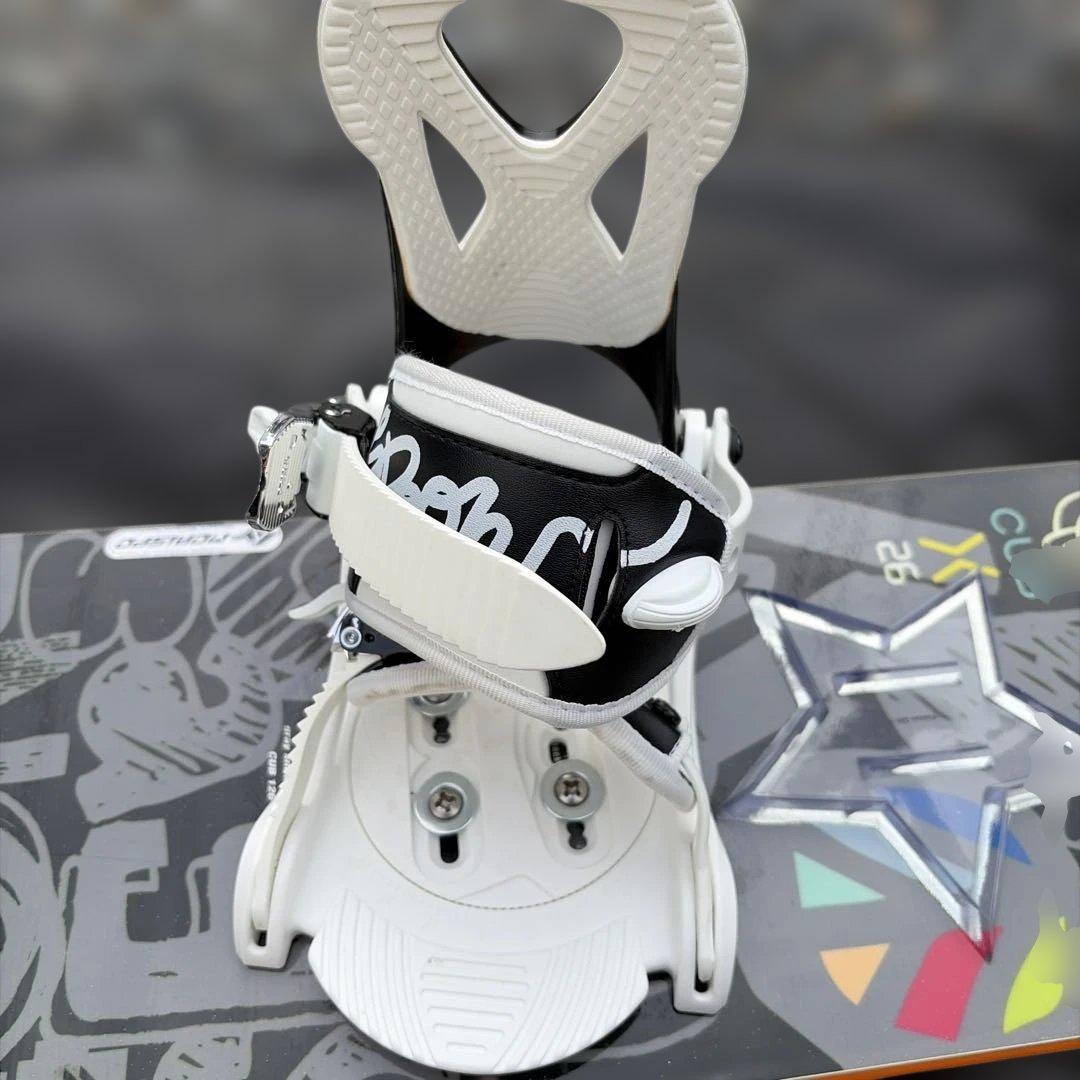 スノーボード グレー/ホワイト ストラップ式