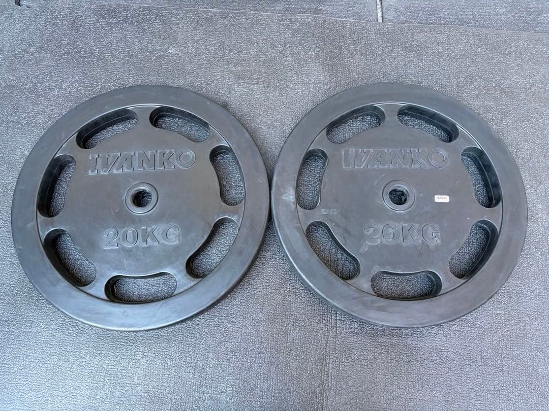 IVANKO　イヴァンコ　バーベル　プレート　20キロ　2枚セット 28mm