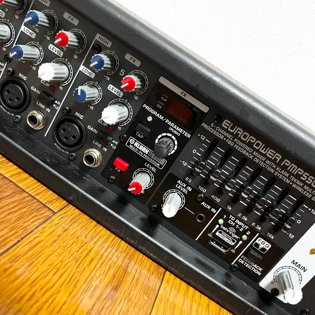 即使用可 Behringer PMP550M パワードミキサー FX内蔵 PA