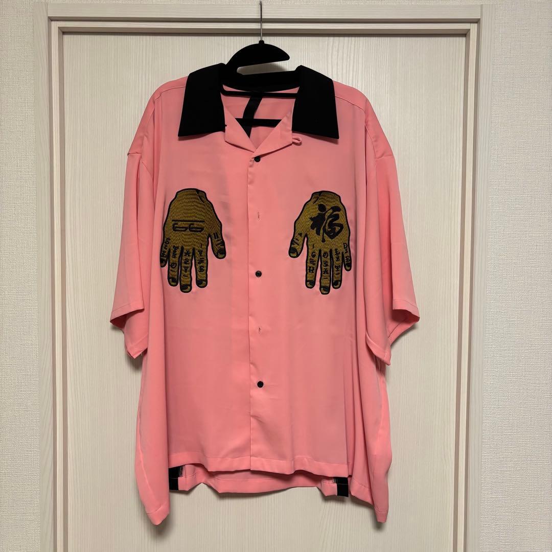 深夜未明　ボウルシャツ　ピンク