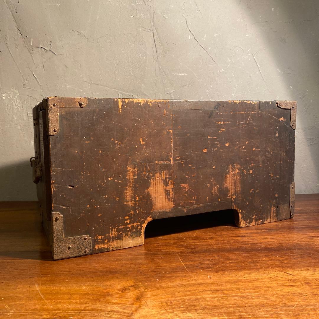 時代物 銭函 骨董品 船箪笥 古道具 小引き出し 古民家 幕末明治 アンティーク