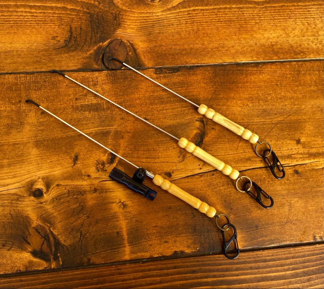 クワガタ採集セット　オリジナル掻き出し棒　デジタルノギス　採集ケース　アーミー