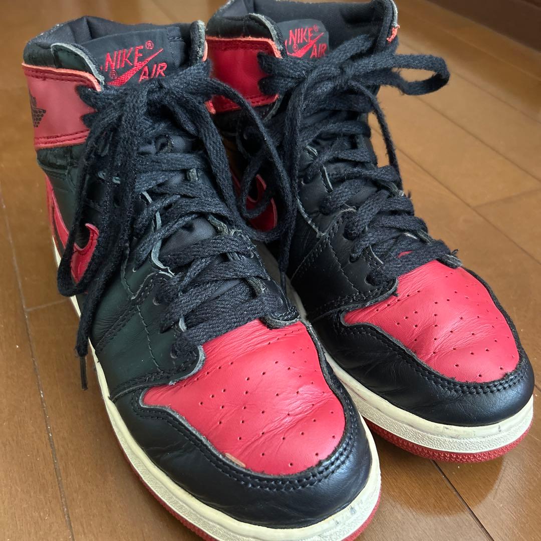 Nike Air Jordan 黒/赤 ハイカットシューズ
