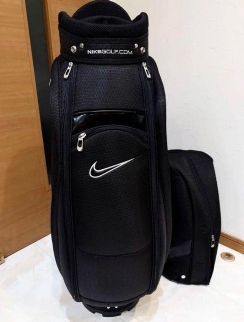 希少　ナイキ/NIKE キャディバッグ　黒/ブラック　ビッグスウォッシュ