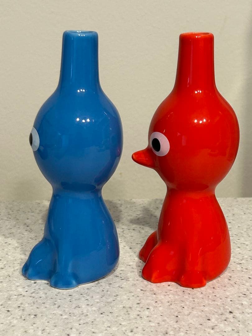 ピクミン陶器一輪挿し花瓶