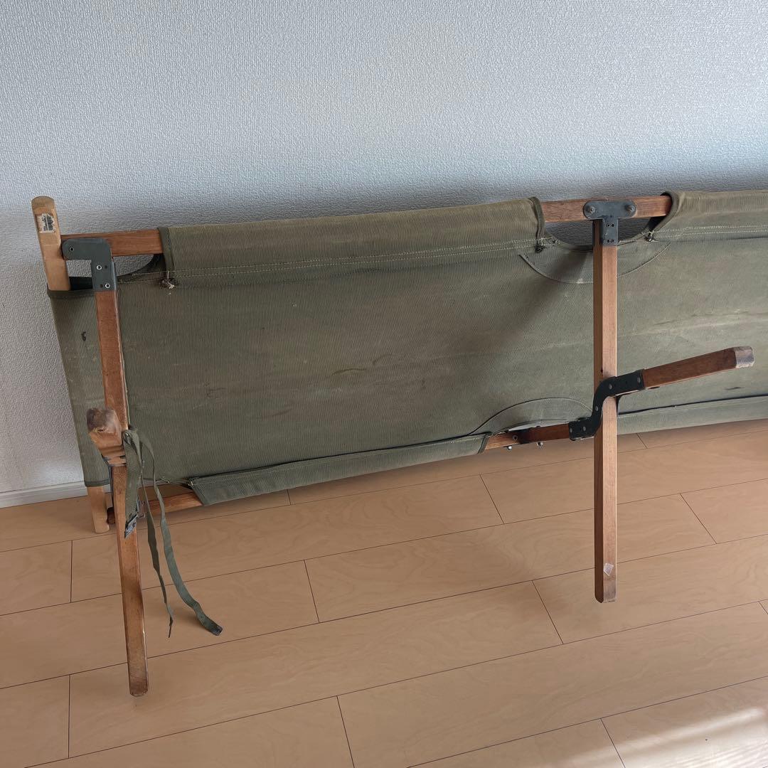 40's アメリカ軍　木製　コット　ベッド　実物　ヴィンテージ
