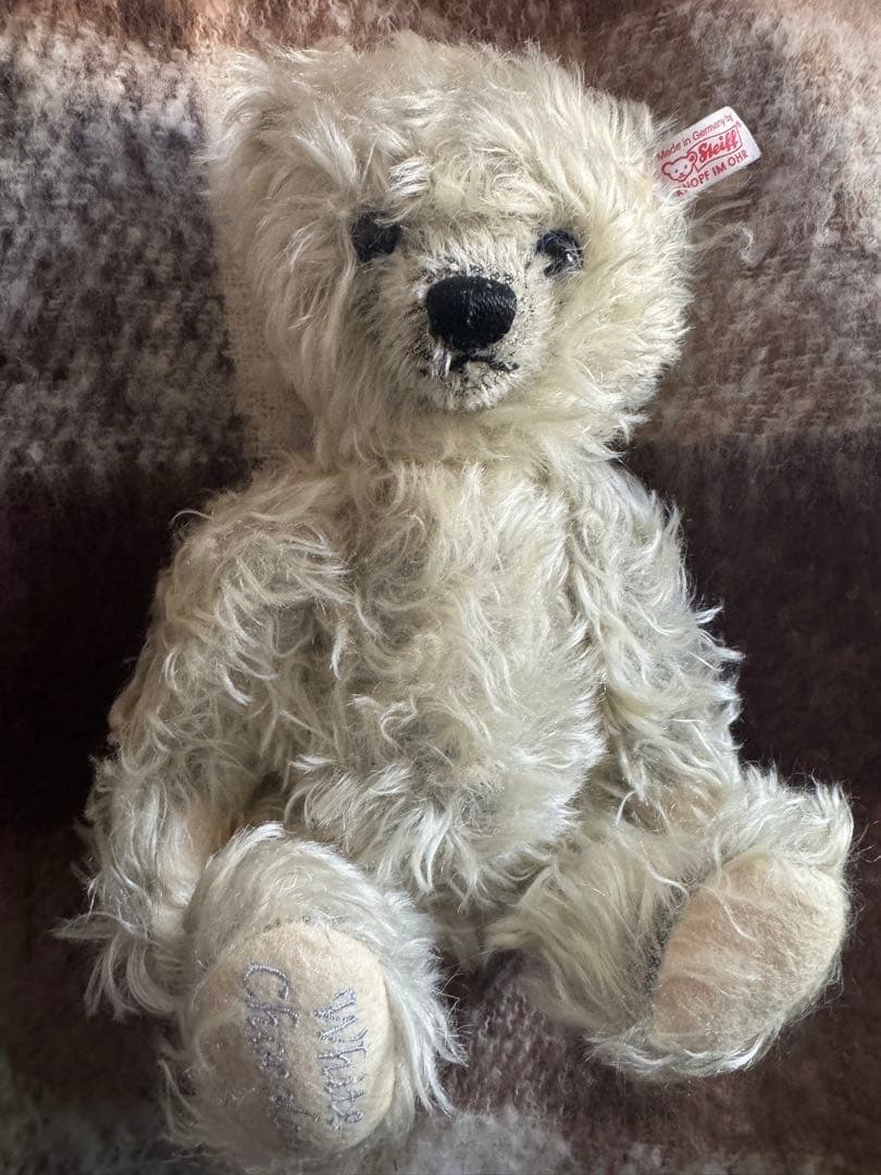 シュタイフ 白タグ　リミテッドエディション　毛足長いモヘア　未使用デッドストック