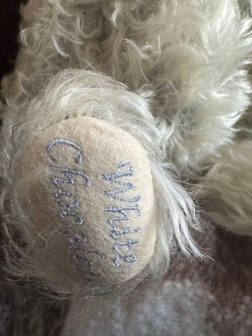 シュタイフ 白タグ　リミテッドエディション　毛足長いモヘア　未使用デッドストック