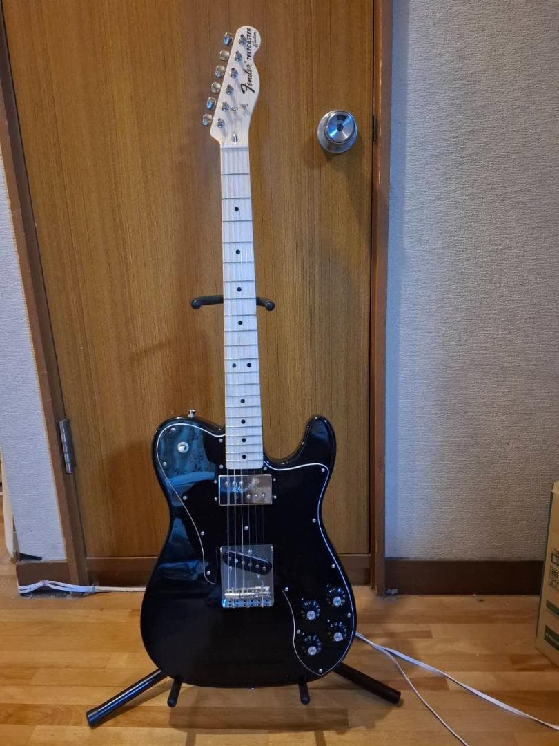 フェンダー テレキャスター カスタム MIJ 黒 セミハードケース付