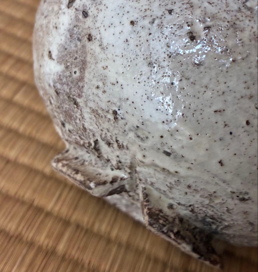 茶道具『萬古焼 塩筍(しおげ)茶碗』明治時代の茶碗