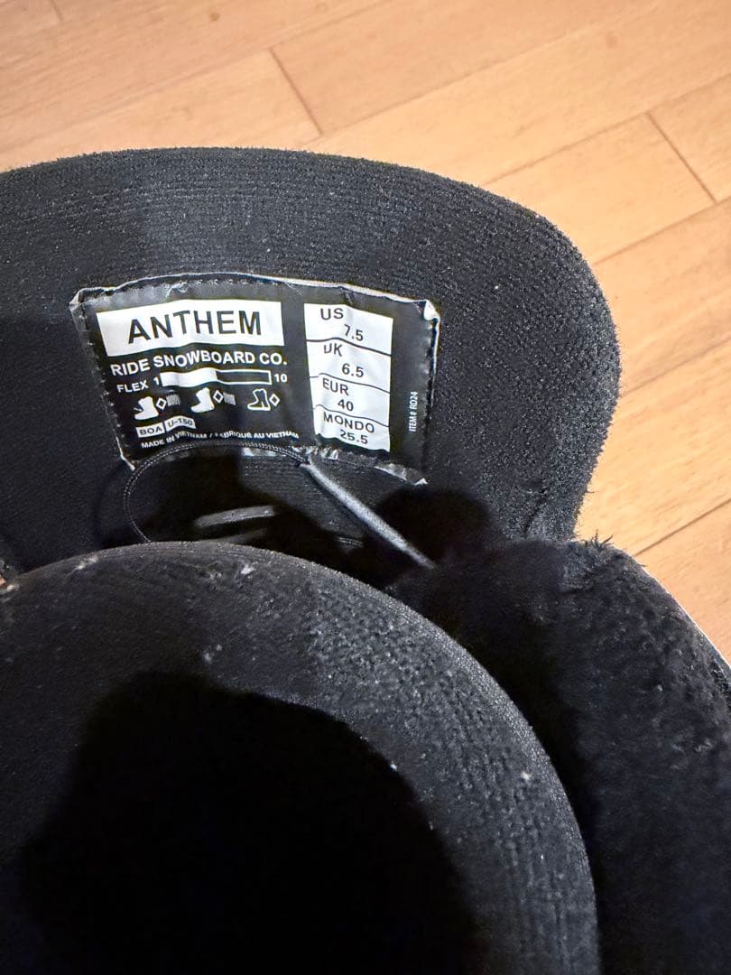 ANTHEM スノーボードブーツ 25.5cm ホワイト/ブラック