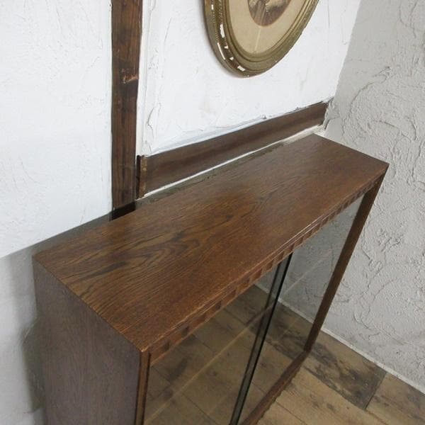 イギリス アンティーク 家具 ブックケース 本棚 書棚 ガラス 英国 6927d