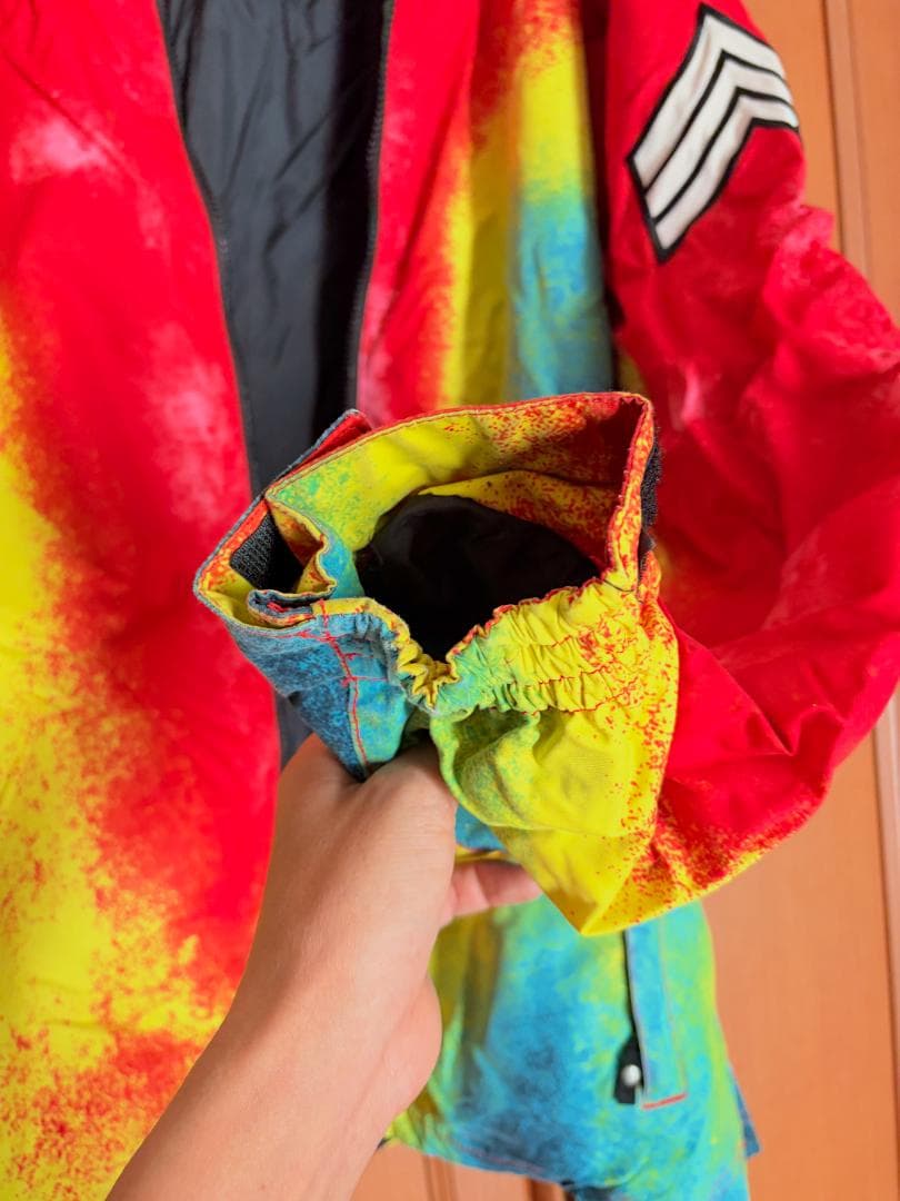 GRENADE レインボー スノーボードウェア（ジャケットL / パンツXL）