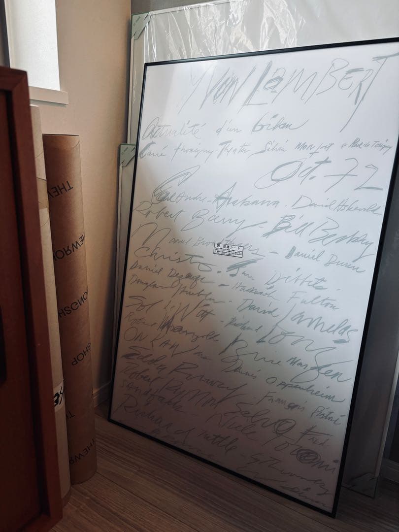 新品正規品 サイ・トゥオンブリー Cy Twombly1972 ポスター額装付き