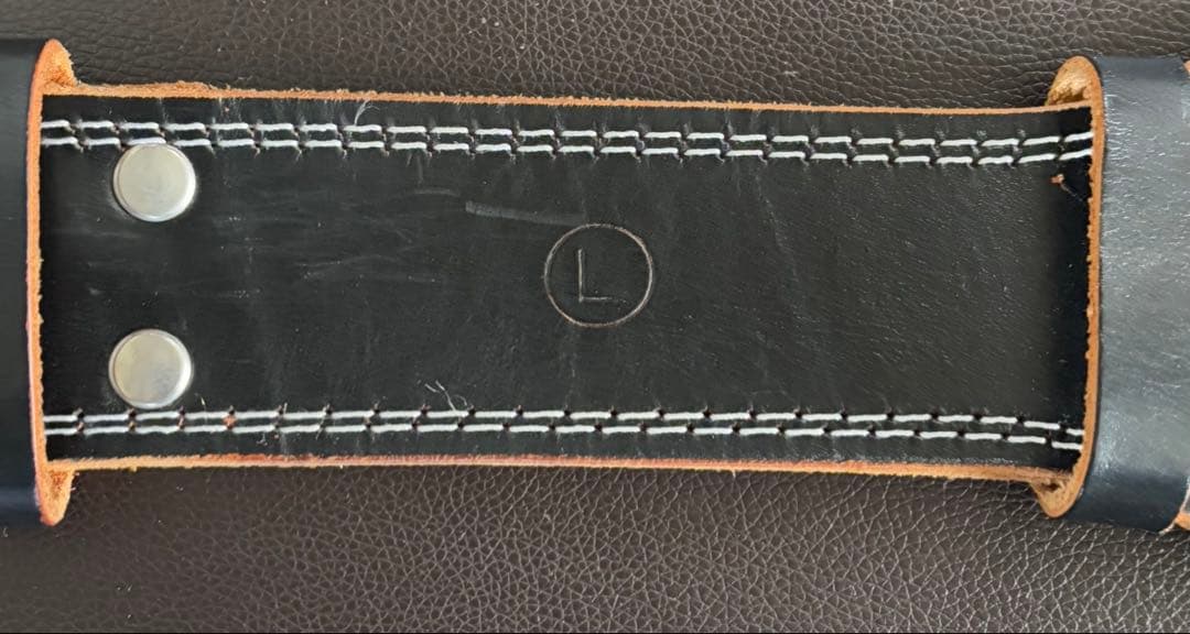 OJ　美品✨GOLD'S GYM EX レザーベルト 本革 Lサイズ